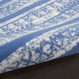 Nourison Whimsicle Tribal Light Blue Ivory 3' x 5' Area Rug, Easy Cleaning, Non Shedding, Bed Room, Living Room, Dining Room, Kitchen (3x5)