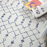 Nourison Whimsicle Moroccan Ivory 5' x 7' Area Rug, Easy Cleaning, Non Shedding, Bed Room, Living Room, Dining Room, Kitchen (5x7)