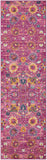 Nourison Passion Fuchsia 2'2" x 10' Area -Rug, Boho, Moroccan, Bed Room, Living Room, Dining Room, Kitchen, Easy -Cleaning, Non Shedding, (10' Runner)
