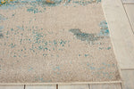 Nourison Celestial Modern Abstract Sealife 3' x 5' Area-Rug, Easy-Cleaning, Non Shedding, Bed Room, Living Room, Dining Room, Kitchen (3x5)