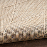 Nourison Practical Solutions Outdoor Natural 3' x 5' Area Rug, Easy Cleaning, Non Shedding, Bed Room, Living Room, Dining Room, Deck, Backyard, Patio (3x5)