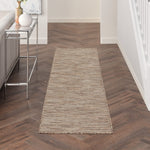 Nourison Positano Beige 2' x 6' Area Rug Easy Clean, Non Shedding, Bed Room, Living Room, Dining Room, Kitchen (6' Runner)