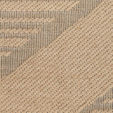 Nourison Washable Jute Geometric Natural Beige 3'11" x 5'11" Area Rug, Easy Clean, Non Shedding, Bed Room, Living Room, Dining Room, Kitchen (4x6)