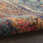 Nourison Celestial Multicolor 2'2" x 3'9" Area Rug, Abstract, Non Shedding, Easy Cleaning Bed Room, Living Room, Dining Room, Kitchen, (2' x 4')