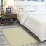 Nourison Courtyard Indoor/Outdoor Ivory Green 3' x 5' Area -Rug, Easy -Cleaning, Non Shedding, Bed Room, Living Room, Dining Room, Kitchen (3x5)