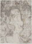 Nourison Elation Abstract Ivory Grey 2' x 3' Area Rug, Easy Clean, Non Shedding, Bed Room, Living Room, Dining Room, Kitchen (2x3)