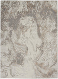 Nourison Elation Abstract Ivory Grey 2' x 3' Area Rug, Easy Clean, Non Shedding, Bed Room, Living Room, Dining Room, Kitchen (2x3)