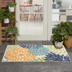 Nourison Aloha 36" x 60" Fabric Indoor/Outdoor Rug in Multi-Color