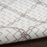 Nourison Washables Geometric Ivory 5'2" x 7' Area -Rug, Easy -Cleaning, Non Shedding, Bed Room, Living Room, Dining Room, Kitchen (5x7)" }