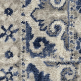 Nourison Cyrus Bohemian Ivory Blue 2'2" x 7'6" Area -Rug, Easy -Cleaning, Non Shedding, Bed Room, Living Room, Dining Room, Kitchen (2x8)