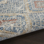 Nourison Concerto Vintage Blue/Ivory 2'2" x 7'6" Area -Rug, Easy -Cleaning, Non Shedding, Bed Room, Living Room, Dining Room, Kitchen (2x8)