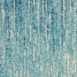 Nourison Passion Abstract Navy/Light Blue 5'3" x Round Area Rug, Easy Clean, Non Shedding, Bed Room, Living Room, Dining Room, Kitchen (5 Round)