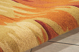 Nourison Fantasy Modern Multicolor 1'9'' x 2'9'' Area-Rug, Easy-Cleaning, Non Shedding, Bed Room, Living Room, Dining Room, Kitchen (2x3)
