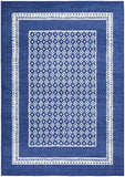 Nourison Whimsicle Geometric Navy 6' x 9' Area Rug, Easy Cleaning, Non Shedding, Bed Room, Living Room, Dining Room, Kitchen (6x9)