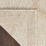 Nourison Easy Care 2' x 4' Cream Fabric Modern Area Rug (2' x 4')