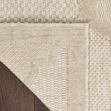 Nourison Easy Care 2' x 4' Cream Fabric Modern Area Rug (2' x 4')