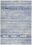 Nourison Whimsicle Tribal Ivory Blue 4' x 6' Area Rug, Easy Cleaning, Non Shedding, Bed Room, Living Room, Dining Room, Kitchen (4x6)