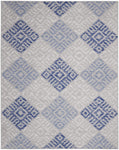 Nourison Whimsicle Tribal Grey Blue 7' x 10' Area Rug, Easy Cleaning, Non Shedding, Bed Room, Living Room, Dining Room, Kitchen (7x10)