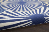 Nourison Grafix Contemporary Navy 2'3" x 7'6" Area Rug, Easy Clean, Non Shedding, Bed Room, Living Room, Dining Room, Kitchen (2x7)