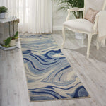Nourison 2'3" x 8' Somerset Light Blue Runner Rug
