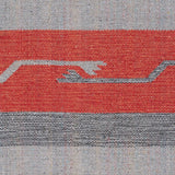 Nourison Baja Tribal Grey/Red 5' x 7' Area Rug, Easy Clean, Non Shedding, Bed Room, Living Room, Dining Room, Kitchen (5x7)