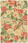 Nourison Fantasy Floral Cream 3'6'' x 5'6'' Area-Rug, Easy-Cleaning, Non Shedding, Bed Room, Living Room, Dining Room, Kitchen (3x5)