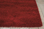 Nourison Amore Shag Red 3'11" x 5'11" Area-Rug, Easy-Cleaning, Non Shedding, Bed Room, Living Room, Dining Room, Kitchen (4x6)