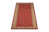 Nourison Somerset Floral Red 2' x 5'9" Area Rug, Easy Cleaning, Non Shedding, Bed Room, Living Room, Dining Room, Kitchen (2x6)