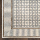 Nourison Nordic Ivory Grey 4' x 6' Area Rug - Easy Clean, Non Shedding, Bed Room, Living Room, Dining Room, Kitchen (4' x 6')
