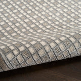 Nourison Nordic Ivory Grey 4' x 6' Area Rug - Easy Clean, Non Shedding, Bed Room, Living Room, Dining Room, Kitchen (4' x 6')