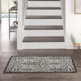 Nourison Garden Party Ivory/Charcoal 2' x 4' Area Rug, 2'2" x 3'9"