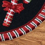 Nourison Candy Cane Garland Slice Accent Rug Black 33 x 21