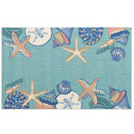 Nourison 20x32 Sea Shells Accent Rug 20'' X 32'' Turquoise