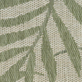 Nourison Garden Oasis Indoor-Outdoor Ivory Green 5' x 7' Area Rug, Easy Cleaning, Non Shedding, Bed Room, Living Room, Dining Room, Backyard, Deck, Patio (5x7)