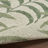 Nourison Garden Oasis Ivory Green 2' x 4' Area Rug - Easy Cleaning, Non Shedding, Bed Room, Living Room, Dining Room, Kitchen (2' x 4')