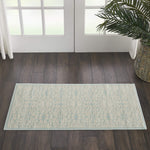 Nourison Jubilant Floral Ivory/Green 2' x 4' Area-Rug, Easy-Cleaning, Non Shedding, Bed Room, Living Room, Dining Room, Kitchen (2x4)