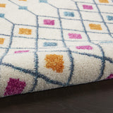 Nourison Passion Bohemian Ivory/Multi 5'3" x 7'3" Area Rug, Easy Cleaning, Non Shedding, Bed Room, Living Room, Dining Room, Kitchen (5x7)