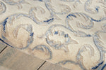 Nourison Somerset Traditional Ivory/Blue 2' x 2'9" Area-Rug, Easy-Cleaning, Non Shedding, Bed Room, Living Room, Dining Room, Kitchen (2x3)