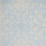 Nourison Jubilant Floral Ivory/Light Blue 4' x 6' Area-Rug, Easy-Cleaning, Non Shedding, Bed Room, Living Room, Dining Room, Kitchen (4x6)