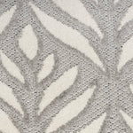 Nourison Aloha Indoor/Outdoor Grey 3'6" x 5'6" Area Rug, Easy Cleaning, Non Shedding, Bed Room, Living Room, Dining Room, Kitchen (4x6)