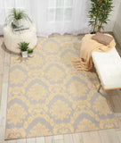 Nourison Grafix Vintage Grey 5'3'' x 7'3'' Area-Rug, Easy-Cleaning, Non Shedding, Bed Room, Living Room, Dining Room, Kitchen (5x7)