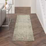 Nourison Vail Rustic Ivory/Multi 2'3" x 7'6" Area -Rug, Easy -Cleaning, Non Shedding, Bed Room, Living Room, Dining Room, Kitchen (2x8)