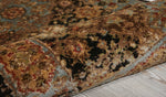 Nourison Delano Traditional Black/Blue 2' x 3' Area-Rug, Easy-Cleaning, Non Shedding, Bed Room, Living Room, Dining Room, Kitchen (2x3)