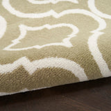 Nourison Jubilant Contemporary Olive 5'3" x 7'3" Area -Rug, Easy -Cleaning, Non Shedding, Bed Room, Living Room, Dining Room, Kitchen (5x7)" }