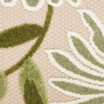 Nourison Aloha 4' x 6' Ivory Green Fabric Outdoor Area Rug (4' x 6')