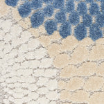 Nourison Aloha 42" x 66" Polypropylene Fabric Rug in Blue/Gray Finish