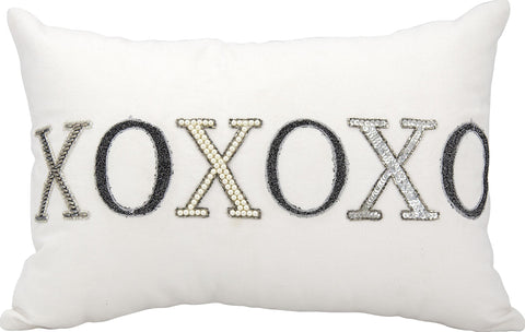 Mina Victory by Nourison Mina Victory E6303 White Decorative Pillow by Nourison, 12" X 18"
