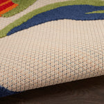 Nourison Aloha 63x89 Contemporary Fabric Rug in Multi-Color