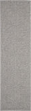 Nourison Palamos Indoor/Outdoor Light Grey 2'2" x 7'6" Area Rug, Easy Cleaning, Non Shedding, Bed Room, Living Room, Dining Room, Backyard, Deck, Patio (2x8)