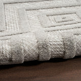 Nourison Versatile Indoor/Outdoor Silver Grey 4' x 6' Area Rug, Easy Cleaning, Non Shedding, Bed Room, Living Room, Dining Room, Deck, Backyard, Patio, High Traffic Area (4x6)